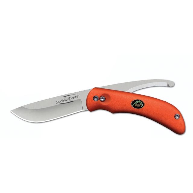 Outdoor Edge Cutlery SwingBlaze Folder Knife Orange Clam 3.6in. Skin. Blade 3.2in. Gut. Blade 102009