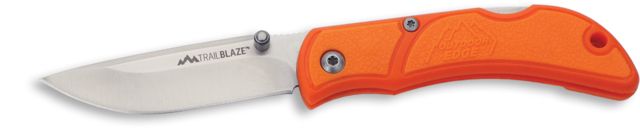 Outdoor Edge Cutlery Trailblaze Fixed Blade Knife 2.5in Orange Handle