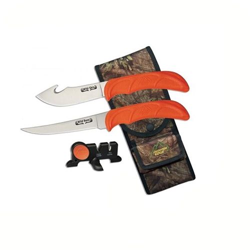 Outdoor Edge Cutlery Wild-Bone Field-to-Freezer Combo Knife SetOrange