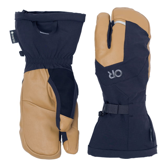 Outdoor Research Outdoor Research Arete Modular Gore-Tex 3-Finger Gloves Black/Dark Natural Small