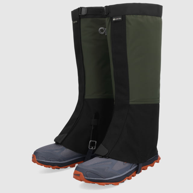 Outdoor Research Crocodile Gaiters - Mens Verde/Black Extra Large