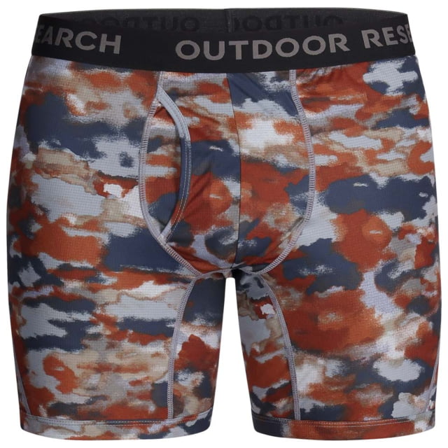 Outdoor Research Echo Printed Boxer Briefs - Men's Slate Camo Medium