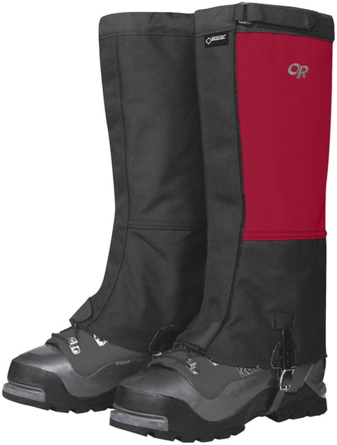 Outdoor Research Expedition Crocodile Gaiters - Men's Chili/Black Large