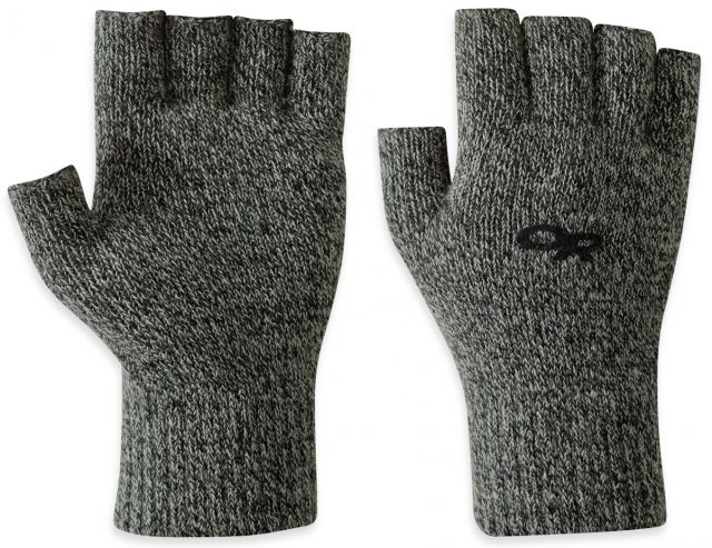 Outdoor Research Outdoor Research Fairbanks Fingerless Gloves - Unisex-Charcoal-S/M