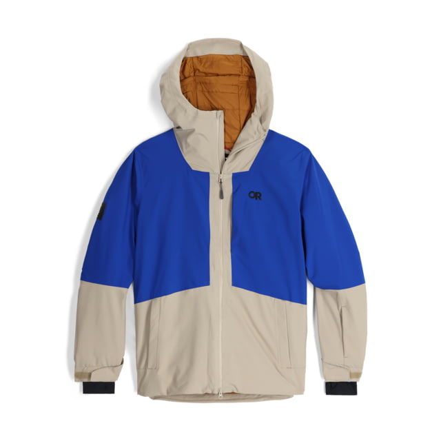 Outdoor Research Snowcrew Jacket - Mens Pro Khaki/Topaz Large