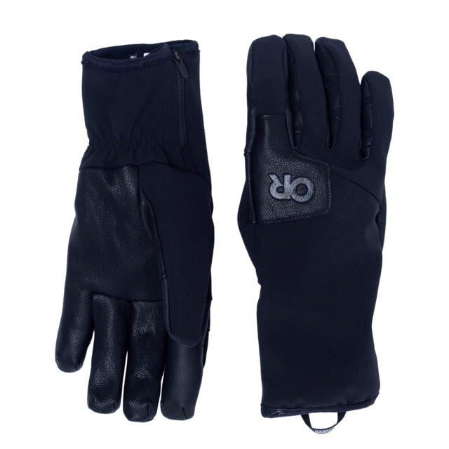 Outdoor Research Stormtracker Sensor Windbloc Gloves – Men’s Black Large