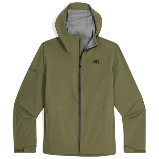 Outdoor Research Stratoburst Stretch Rain Jacket - Men's Ranger Green Extra Large