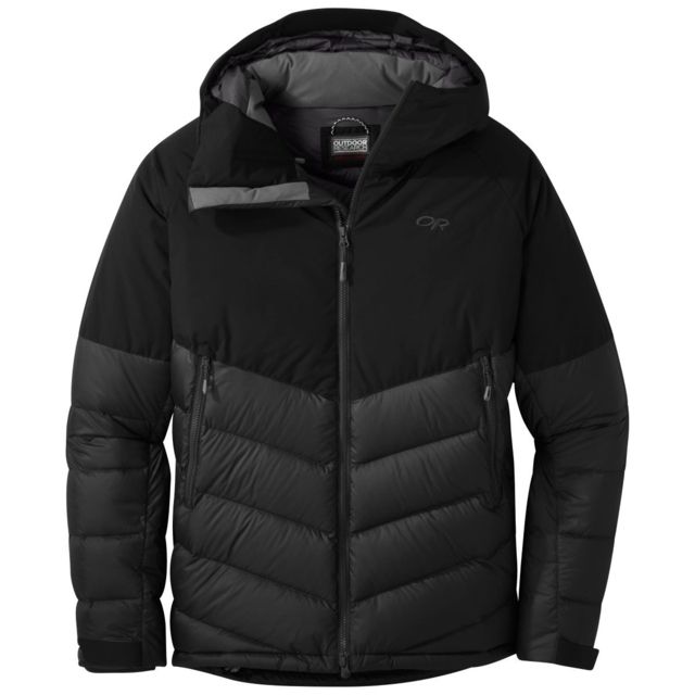 Outdoor Research Super Transcendent Down Hooded Jacket - Men's Black Small