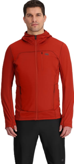 Outdoor Research Vigor Grid Fleece Full Zip Hoodie - Men's Jupiter XL