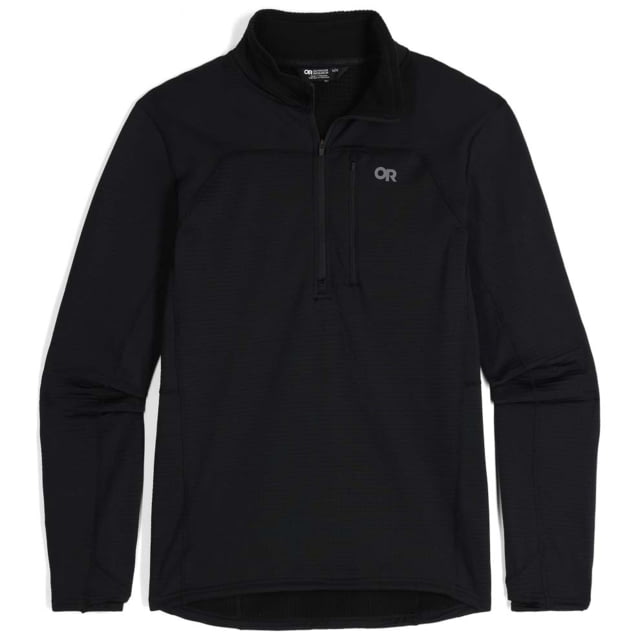 Outdoor Research Vigor Grid Fleece Half Zip Shirt - Men's Black Large