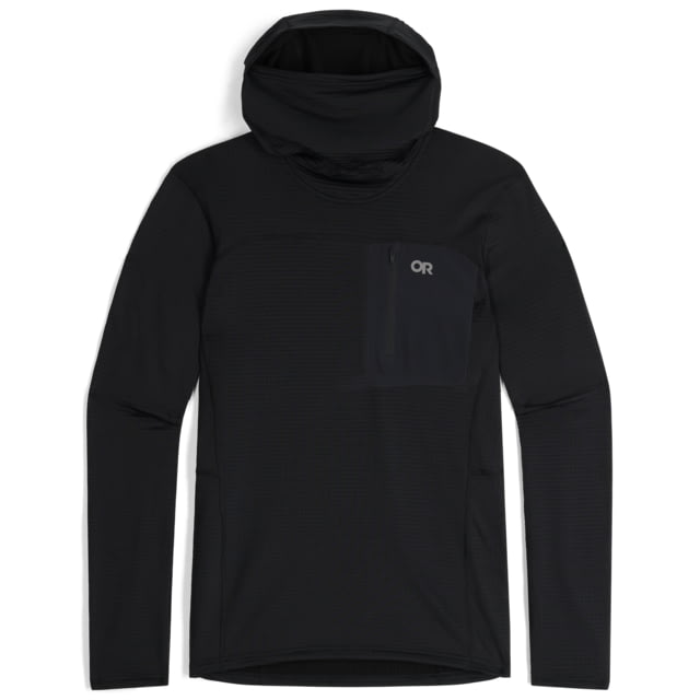 Outdoor Research Vigor Grid Fleece Pullover Hoodie - Men's Black Small