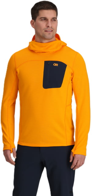 Outdoor Research Vigor Grid Fleece Pullover Hoodie - Men's Gold Nebula S