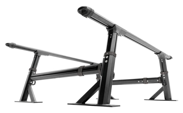 Overland Vehicle Systems Freedom Rack Systems - Rack Uprights Cross Bars and Side Support Bars Black