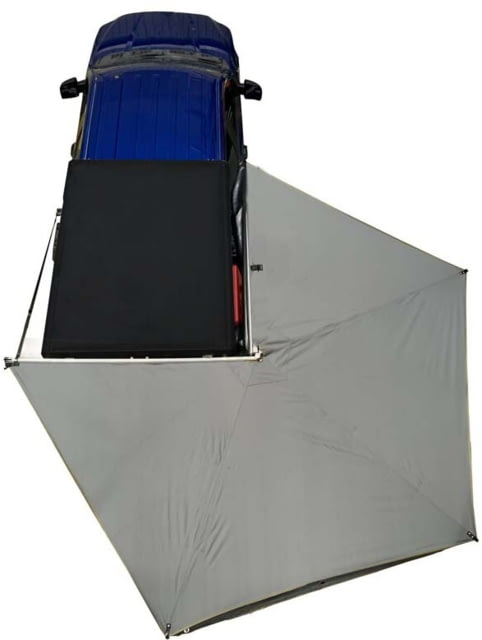 Overland Vehicle Systems Nomadic 270 LT Awning - Passenger Side - Dark Gray Cover With Black Cover Universal