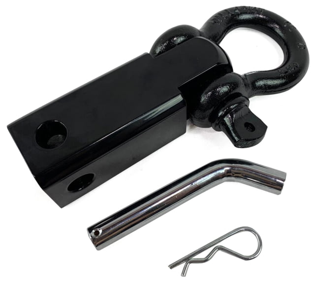 Overland Vehicle Systems Receiver Mount Recovery Shackle 3/4in 4.75 Ton Black