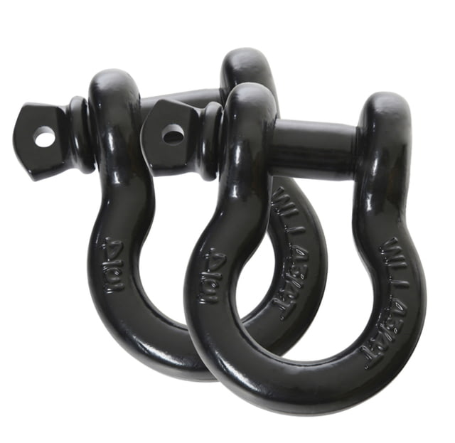 Overland Vehicle Systems Recovery Shackle 3/4in 4.75 Ton Sold In Pairs Black