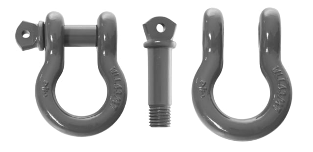 Overland Vehicle Systems Recovery Shackle 3/4in 4.75 Ton - Sold In Pairs Grey