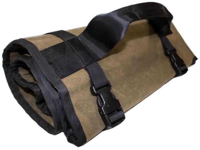 Overland Vehicle Systems Rolled Bag General Tools w/ Handle And Straps #16 Waxed Canvas