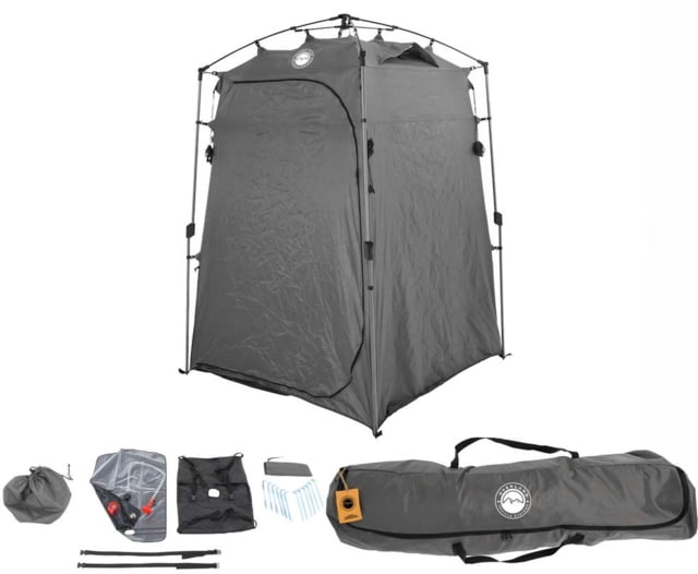 Overland Vehicle Systems Wild Land Camping Gear Changing Room Shower Grey 5 x 5 x 6.75 ft