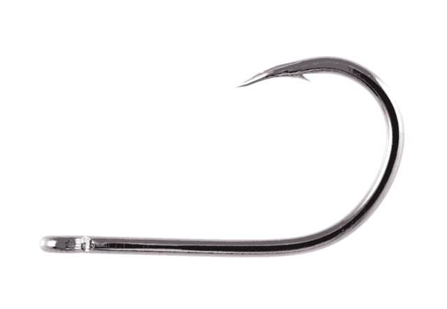 Owner Hooks AKI Twist Live Bait Hook with Cutting Point Forged Shank Reversed Bend Straight Eye Black Chrome Size 7/0 4 Per Pack
