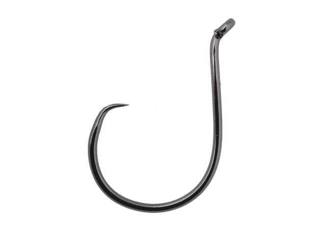 Owner Hooks SSW Barbless Circle Hook Hangnail Point Wide Gap Circle Up Eye Black Chrome Size 6/0 6 Per Pack