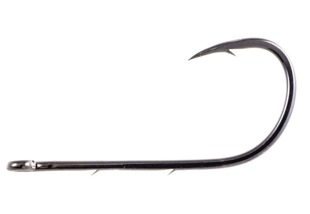 Owner Hooks Ebi Baitholder Hook Needle Point Straight Eye Black Chrome Size 8 9 Per Pack