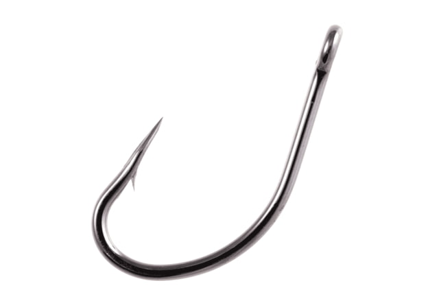 Owner Hooks Flyliner Live Bait Hook with Cutting Point Forged/Short Shank Black Chrome Size 3/0 6 Per Pack