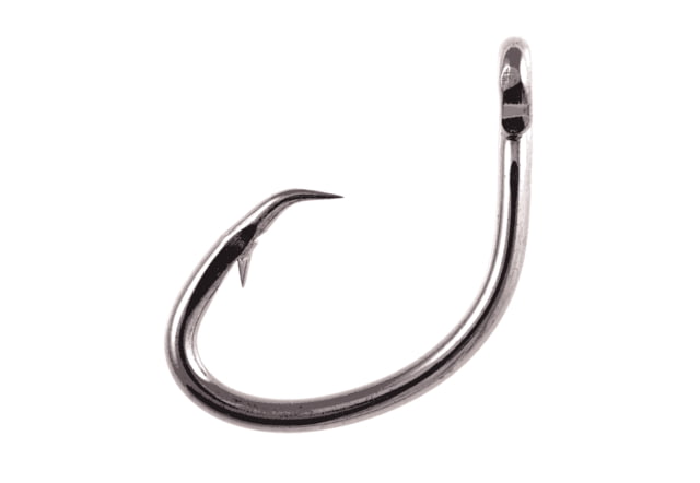Owner Hooks Grander Tournament Marlin Circle Hook Hangnail Point Super Strong Shank Black Chrome Size 16/0 2 Per Pack