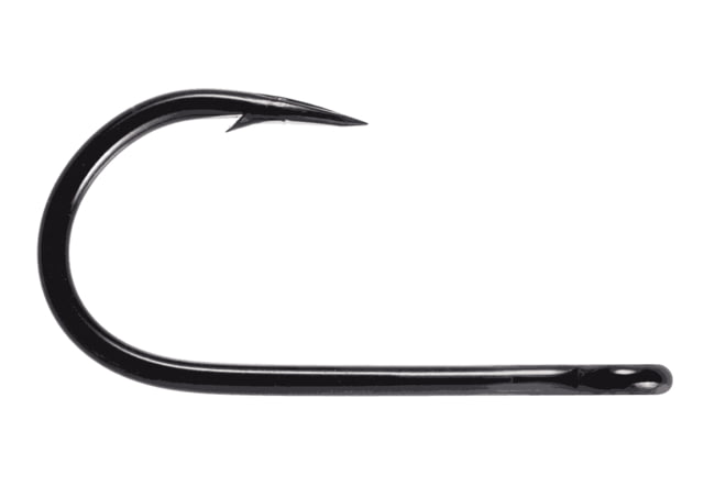 Owner Hooks Jobu Big Game Hook with Cutting Point Forged Shank Deep Throat Bend/Heavy Wire Black Chrome Size 9/0 100 Per Pack