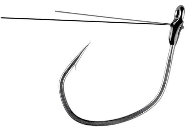 Owner Hooks Owner Hooks Jungle Wacky Weedless Hook Silky Gray Size 1/0 4 Pack