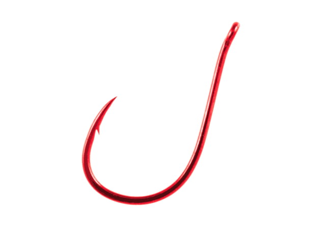 Owner Hooks Mosquito Octopus Hook Needle Point Forged Shank Light Wire Offset All Purpose Red Size 4 10 Per Pack