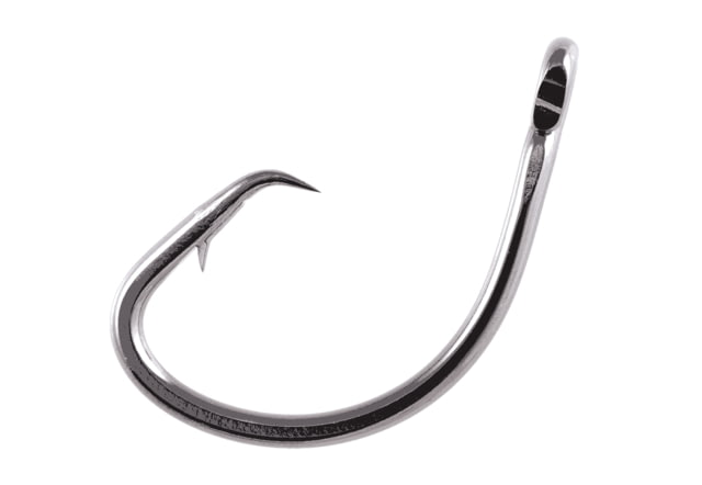 Owner Hooks Mutu Circle Hook Forged/Hangnail Point 2X Strong Black Chrome Size 4/0 4 Per Pack