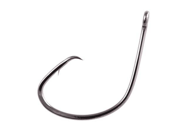 Owner Hooks Mutu Light Circle Hook Hook Hangnail Point Light Wire Black Chrome Size 7/0 17 Per Pack
