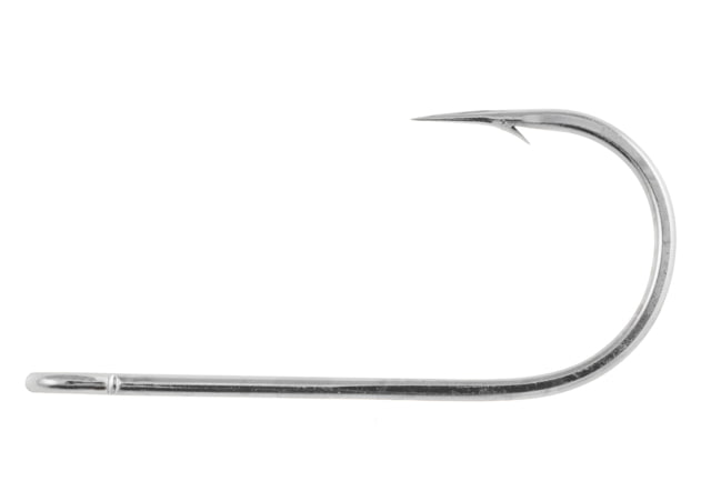 Owner Hooks Spinner Bait Trailer Hook with Cutting Point Forged Short Shank Round Bend/Wide Gap Nickel Size 3/0 6 Per Pack