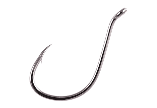 Owner Hooks SSW All Purpose Bait Hook Hook with Cutting Point Forged Shank Reversed Bend Up Eye Black Chrome Size 7/0 3 Per Pack
