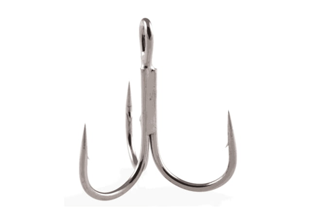 Owner Hooks Stinger-36 Treble Hook Needle Point Round Bend/Wide Gap Black Chrome Size 1/0 5 Per Pack