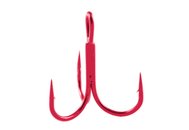 Owner Hooks Stinger-36 Treble Hook Needle Point Round Bend/Wide Gap Red Size 2 6 Per Pack