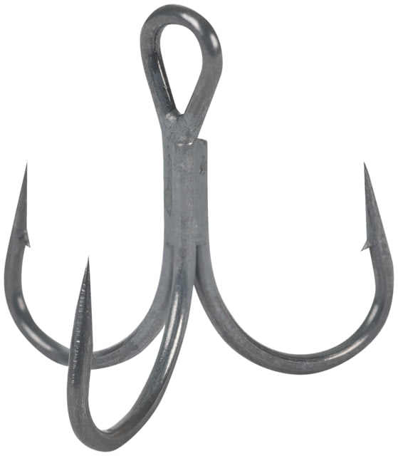 Owner Hooks Stinger-35 Treble Hook Needle Point Short Shank Round Bend/Wide Gap Silky Gray Size 1 5 Per Pack