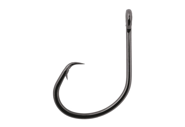 Owner Hooks Tournament Mutu CIrcle Hook Hangnail Point Forged Shank Heavy Wire Non-Offset Black Chrome Size 9/0 18 Per Pack