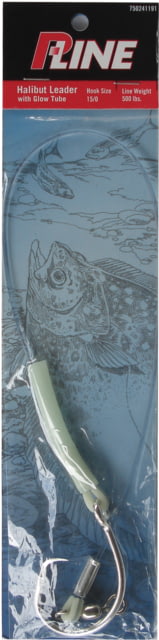 P-Line Alaska Halibut Rigs 500lb Pound Test 15/0 Hook Size w/Glow Skirt