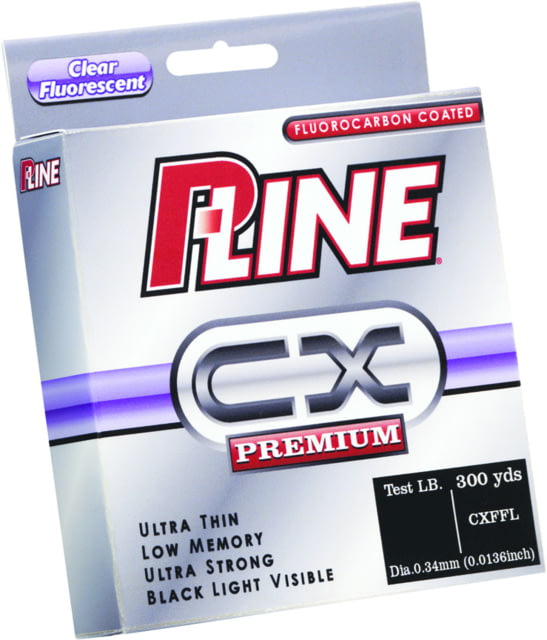 P-Line Cx Premium Fluorocarbon-Coated Mono Filler Spool Clear Fluorescent 12lb 300Yd