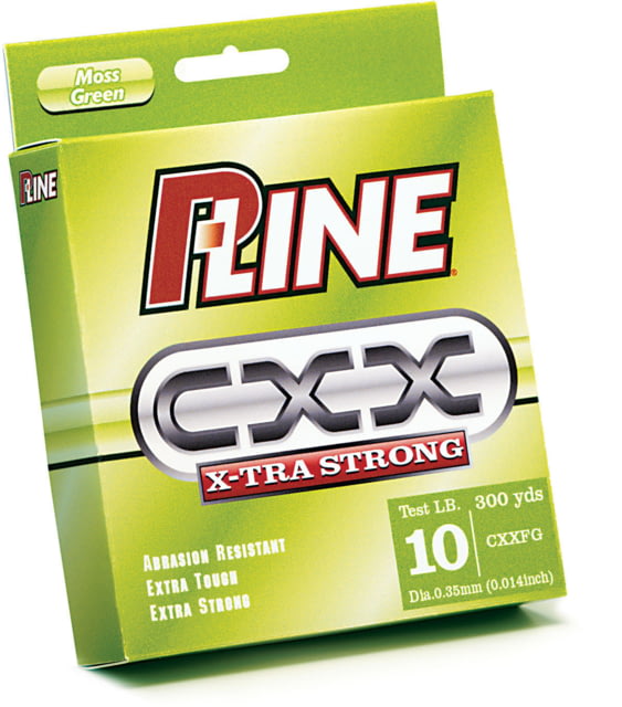 P-Line CXX X-Tra Strong Mono Filler Spool Moss Green 300yd6lb