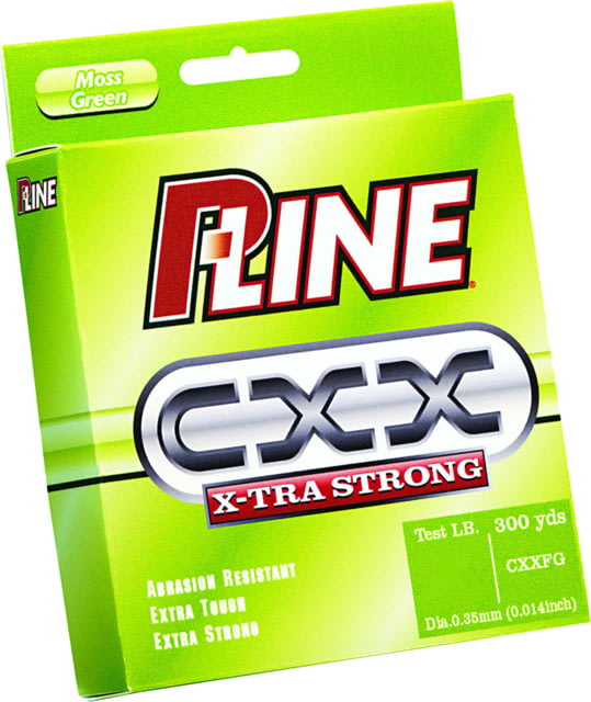 P-Line CXX X-Tra Strong Mono Filler Spool Moss Green 300yd8lb