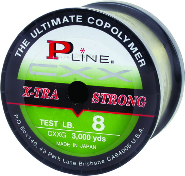 P-Line CXX X-Tra Strong Mono Service Spool 10lb 3000yd Moss Green