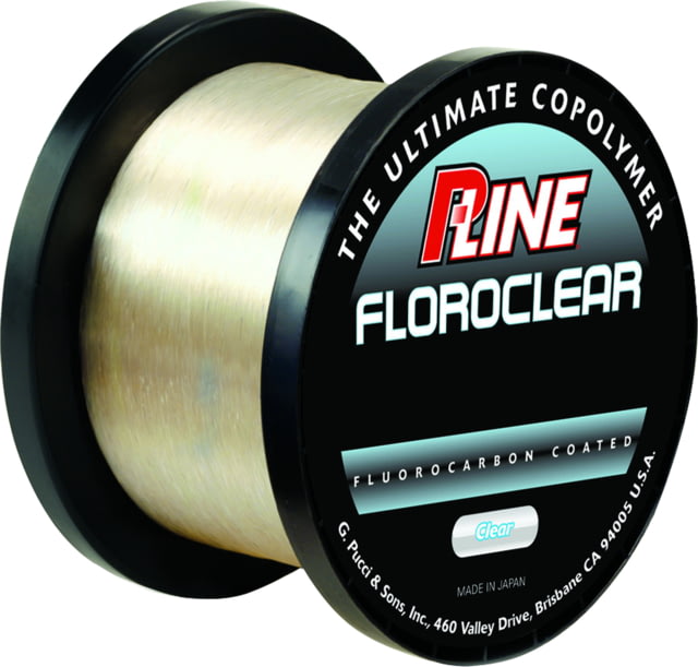 P-Line Floroclear Fluorocarbon Coated Mono 10lb 3000yd Clear