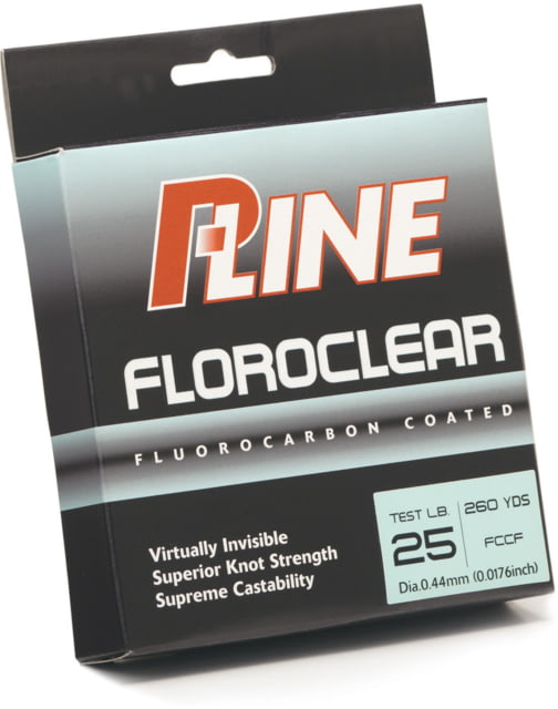 P-Line Floroclear Fluorocarbon Coated Mono Clear 2lb 300Yd