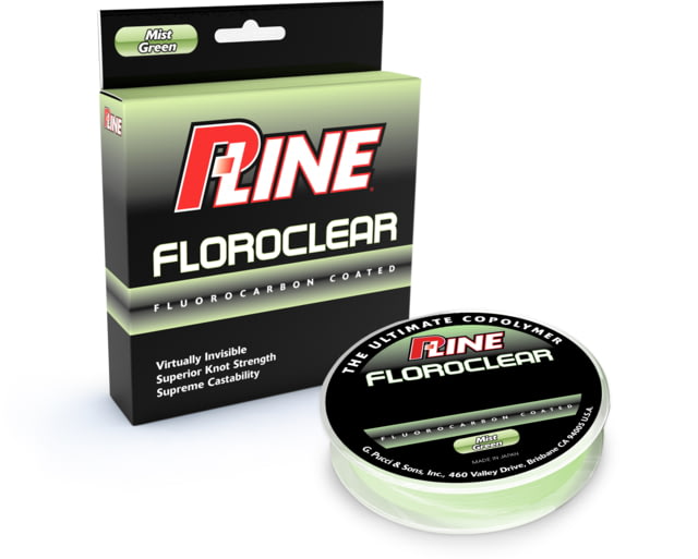 P-Line Floroclear Fluorocarbon Coated Mono Mist Green 4lb 300Yd