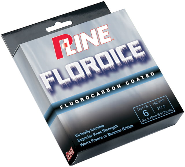 P-Line Floroice Fluorocarbon Coated Mono Line Clear 100Yd 3lb