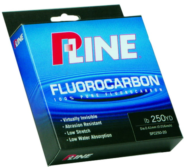 P-Line Soft Fluorocarbon Fishing Line 250yd Clear 10lb