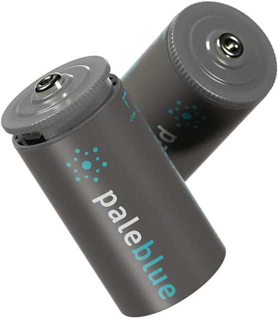 Pale Blue Earth Pale Blue Smart Lithium Ion USB Rechargeable D Batteries 2 Pack Gray